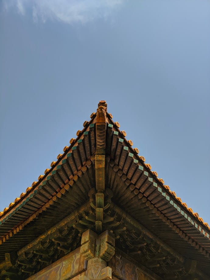 故宫的某个屋檐